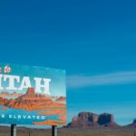 Welcome to Utah sign