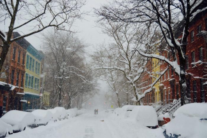 Snowy winter day.