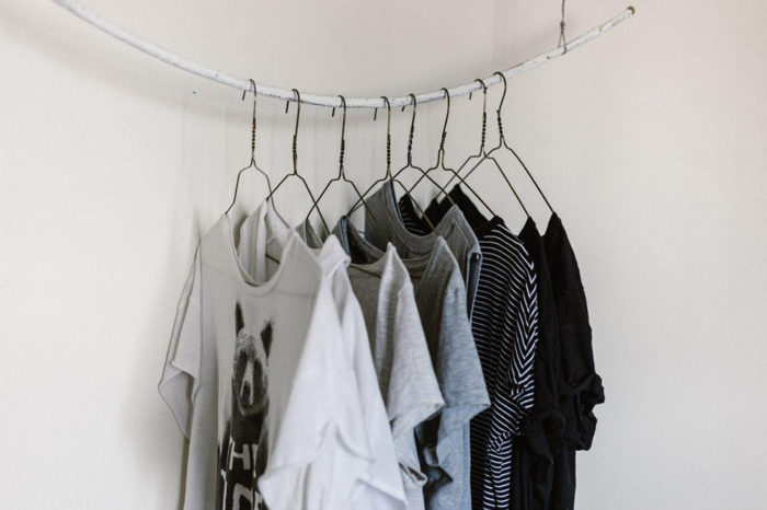 Apartment Moving Tip: Create your own storage by making an external closet.