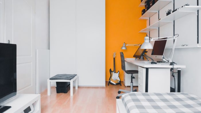 Home office space to help with keeping your routine