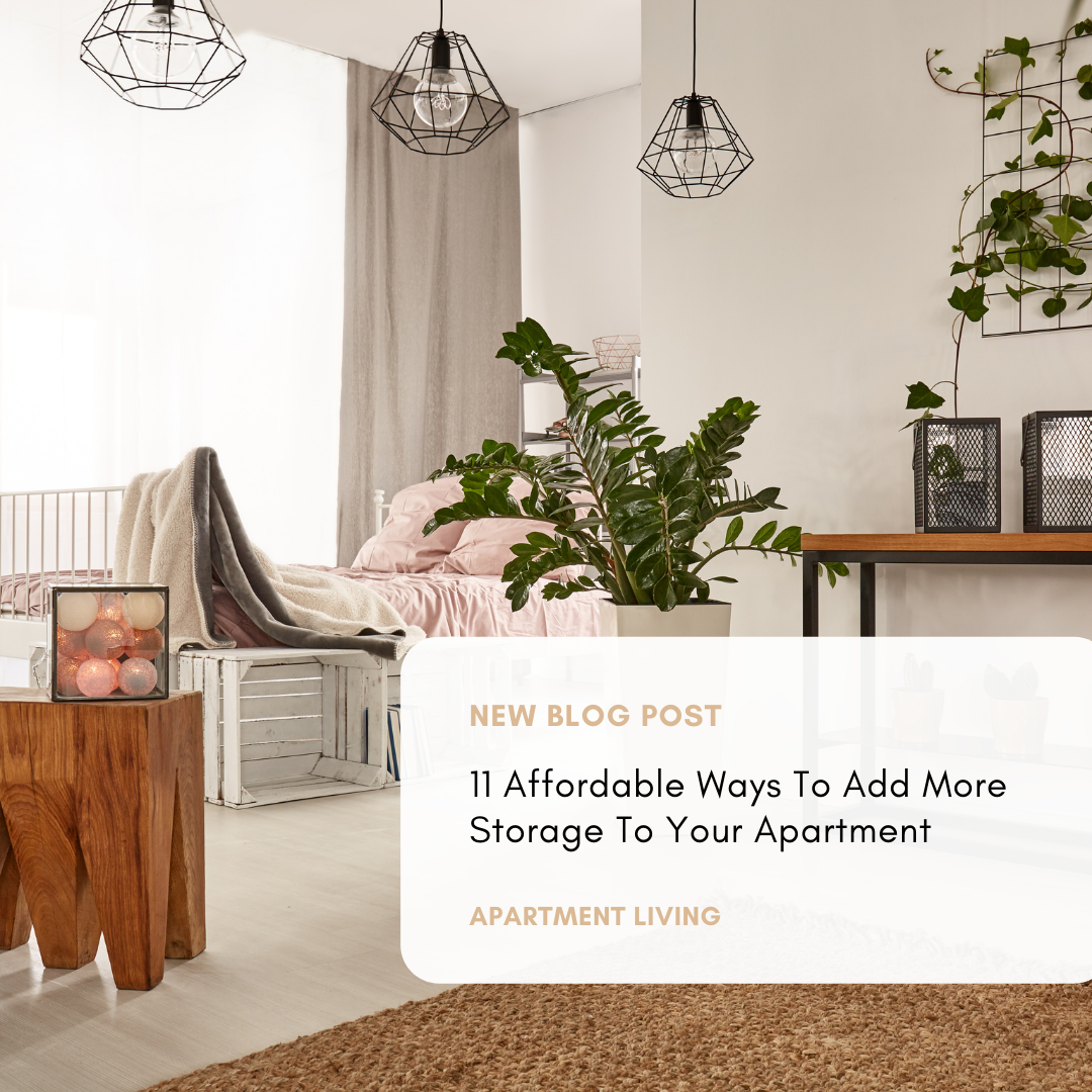 affordable ways to add storage to apartment