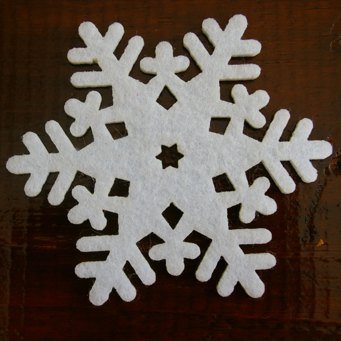 Felt Snowflake Coaster