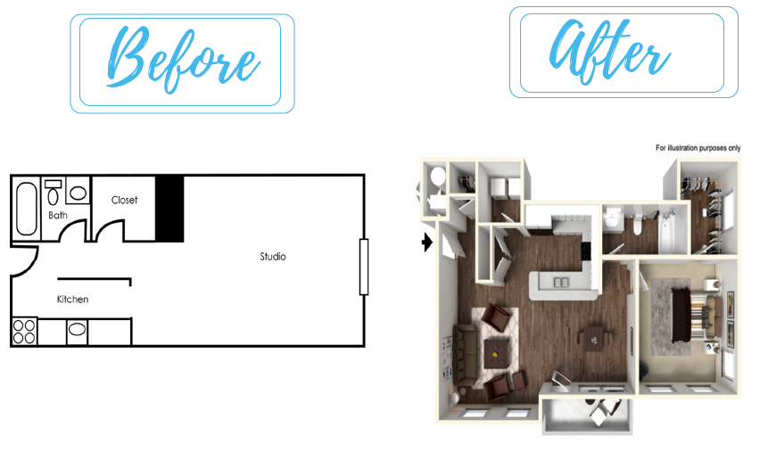 3D Floor Plan for Apartments