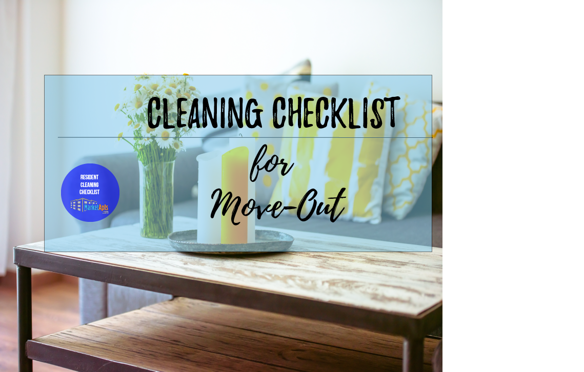 Move-out Cleaning checklist