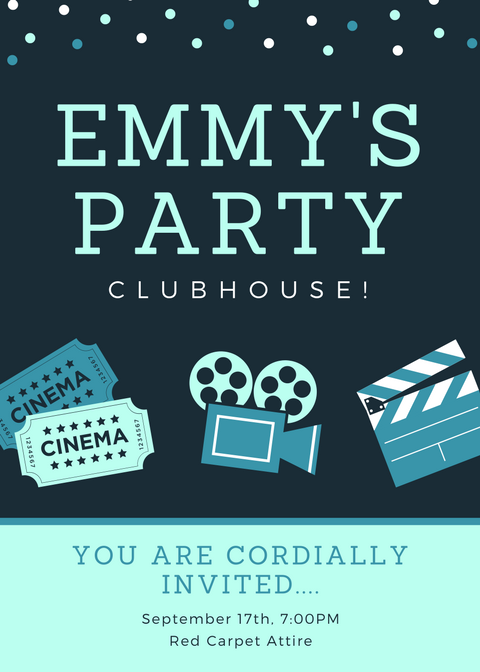 Invite to Emmy's Party for Residents