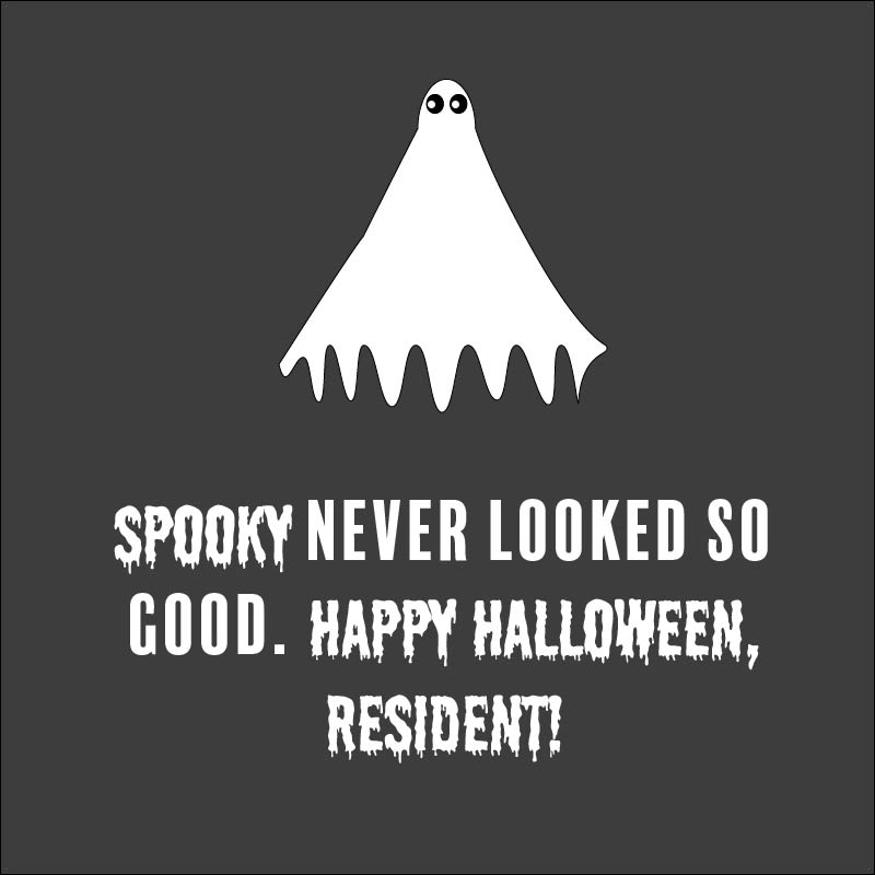Halloween apartment marketing