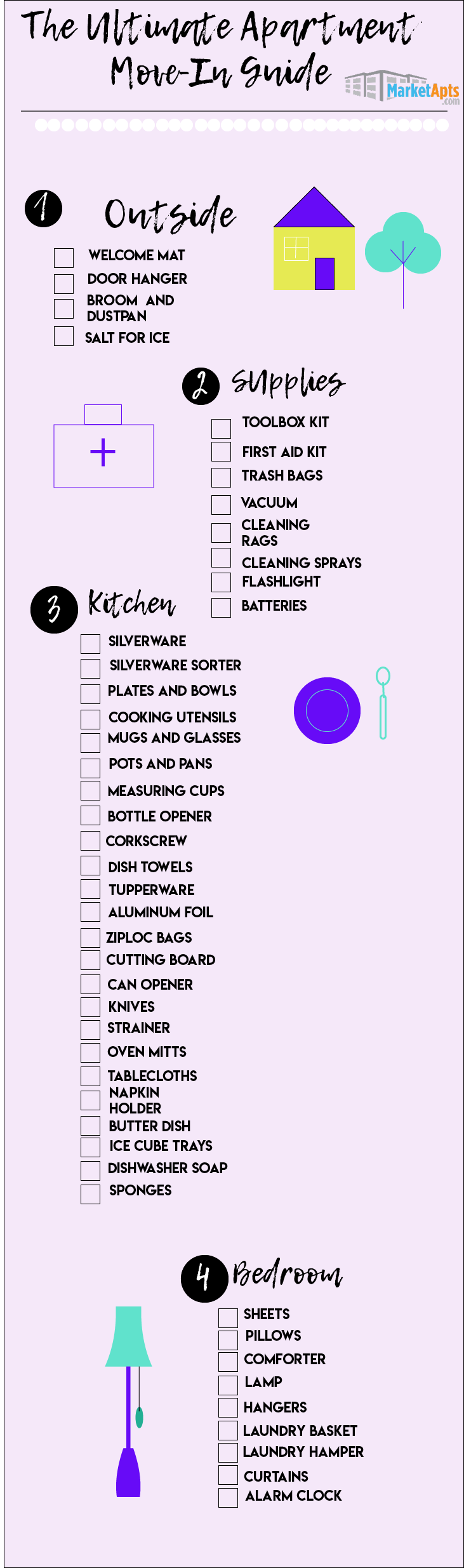 Ultimate Packing list for Apartment