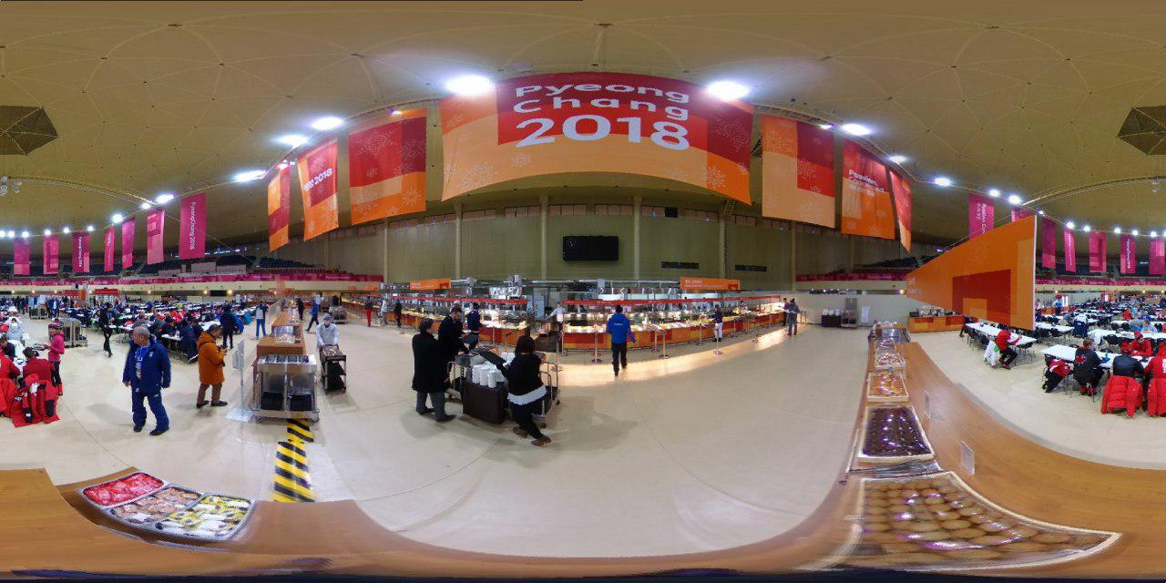 Equirectangular image of Pyeong Chang Olympics we used to create a virtual tour