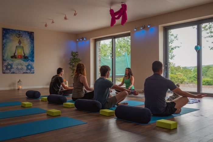 Yoga Class-luxury apartment living.