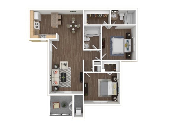 3D rendering apartment