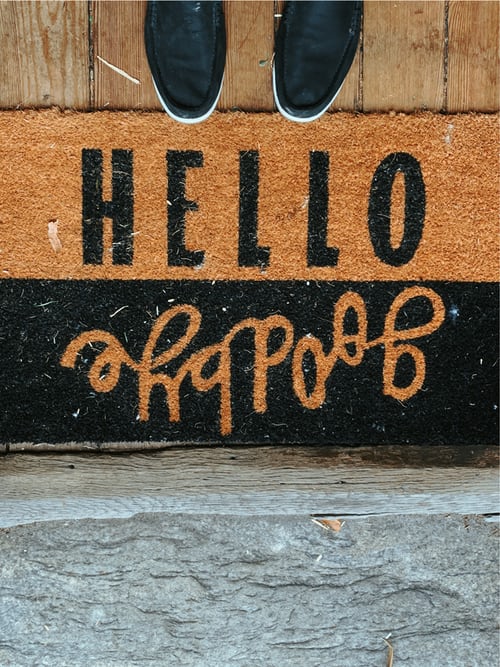 image of a welcome mat 