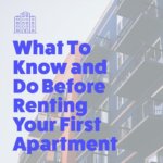 renting your first apartment