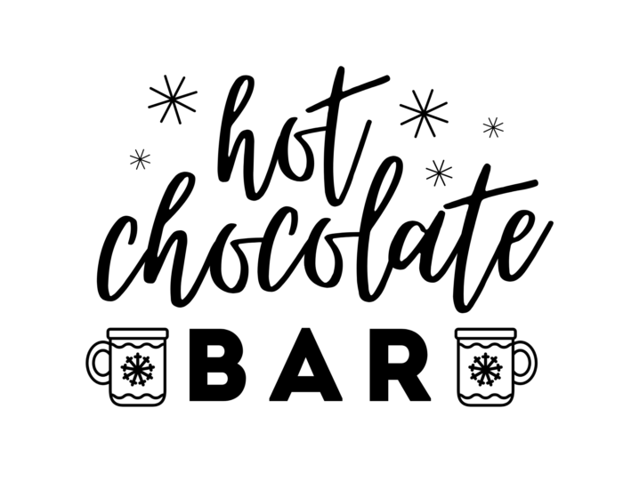 hot chocolate bar