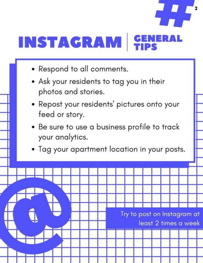 instagram general tips