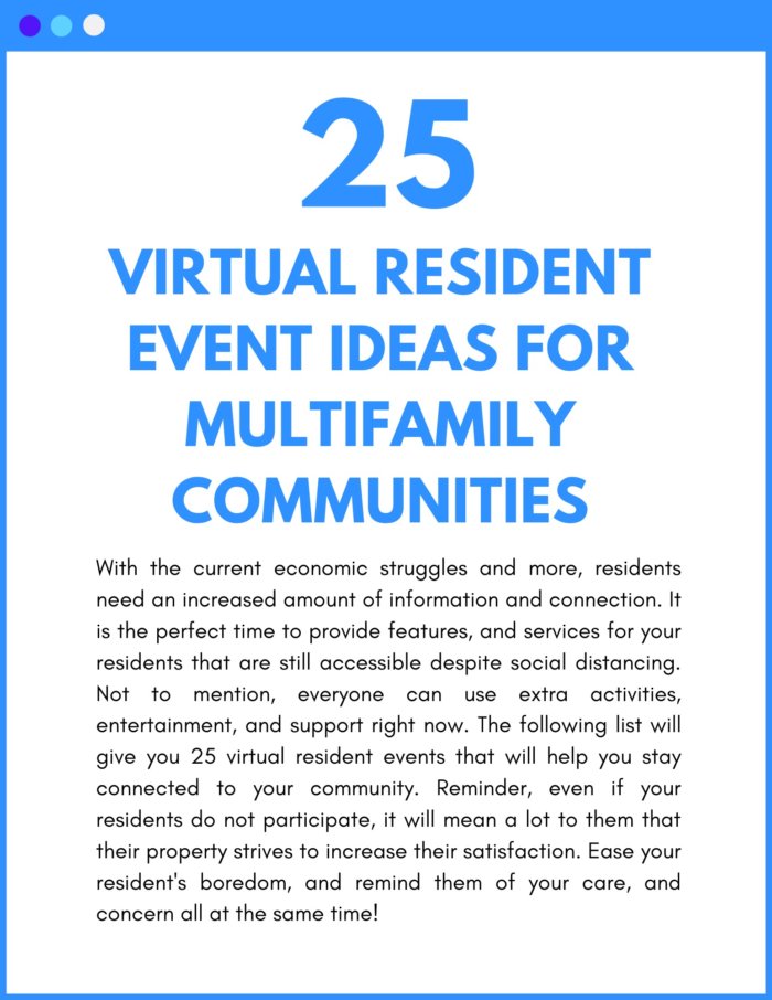 virtual resident ideas