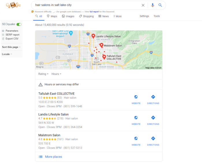 local Pack in Google