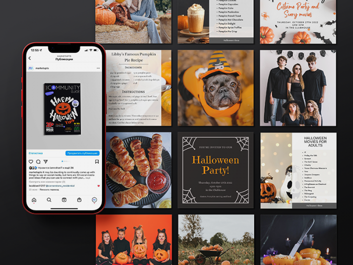 Halloween social media post ideas