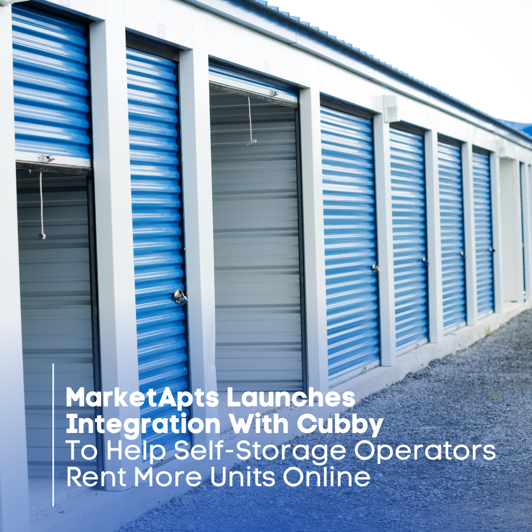 Market Apartments Launches Integration With Cubby to Help Self-Storage Operators Rent More Units Online