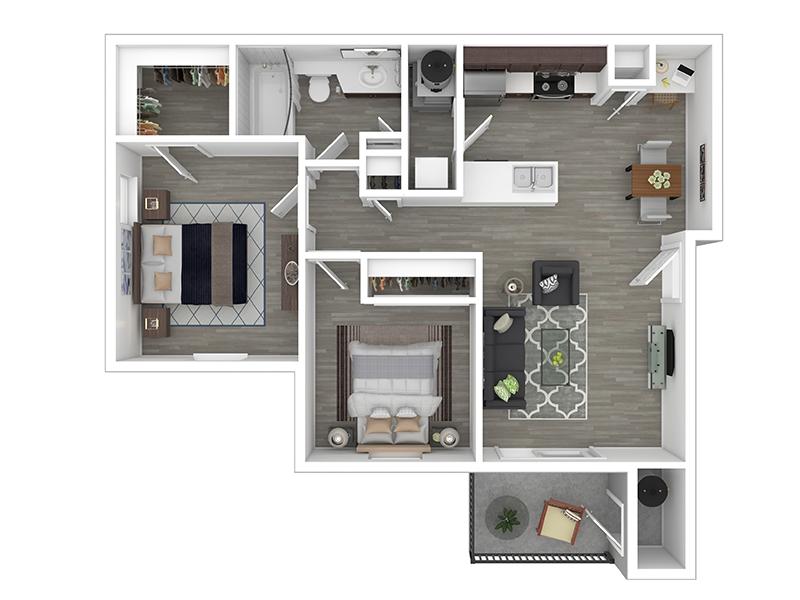 Phase 2-2x1-865- Partial Renovation floorplan at Heritage at Deer Valley