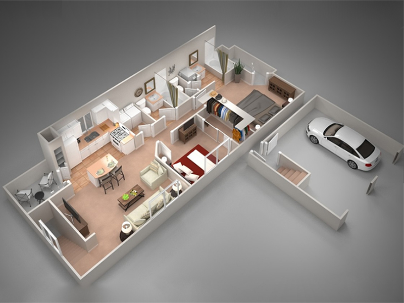 B2 floorplan at Remington Ranch