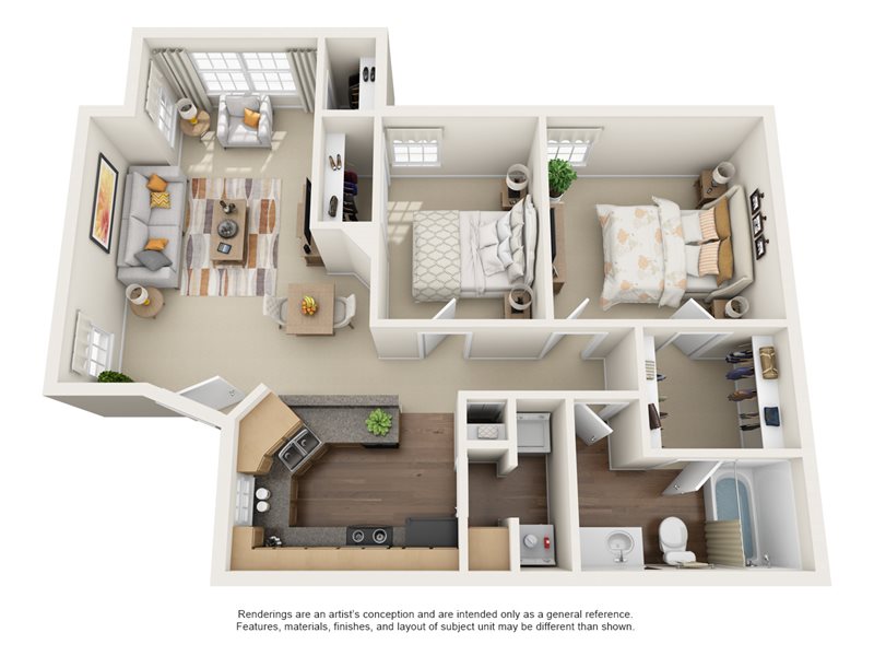 Elmhurst floorplan at Oak Tree Park