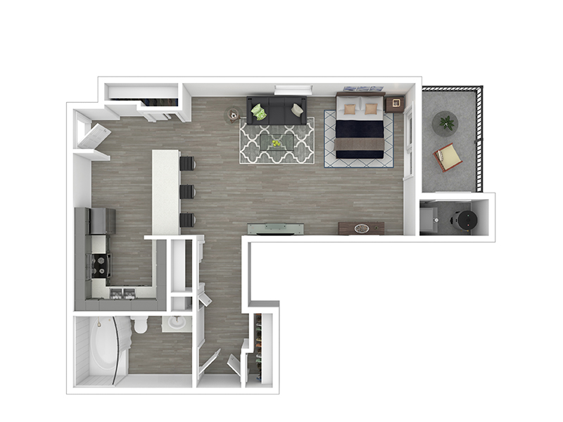 A floorplan at The Landmark