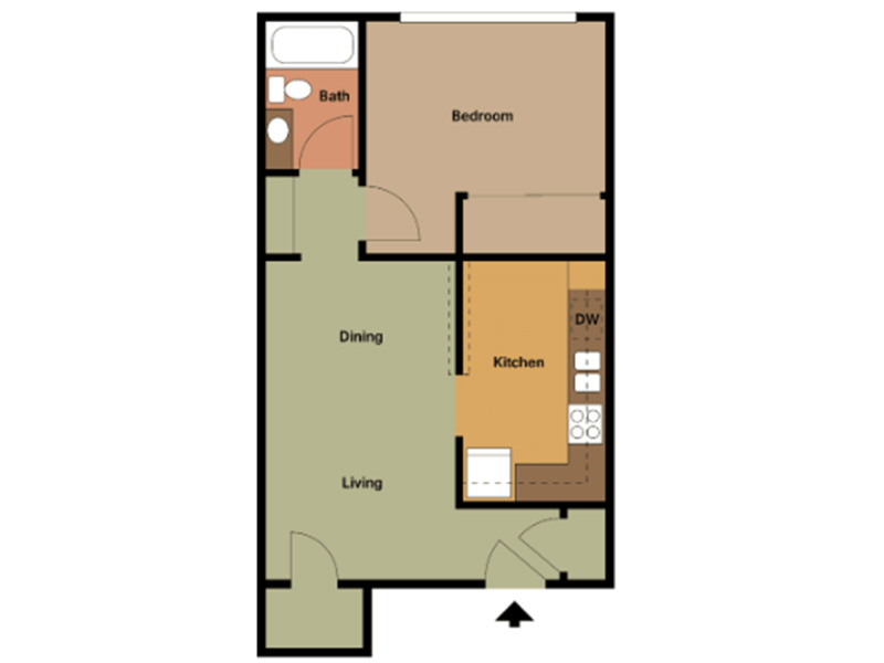 1x1 SM floorplan at The Square