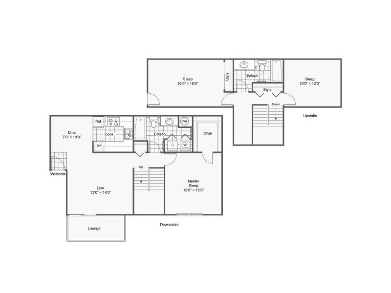 C1 floorplan at Ascend at Red Rocks