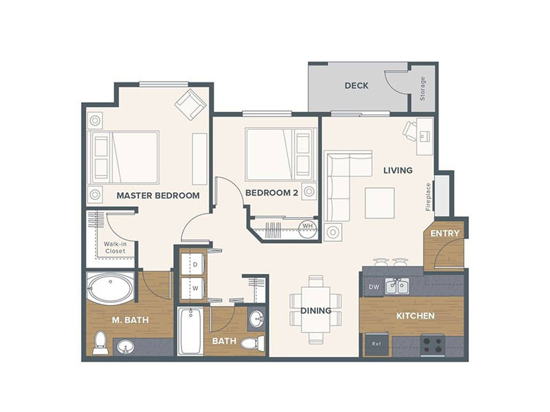 Cedar floorplan at Progress Terrace