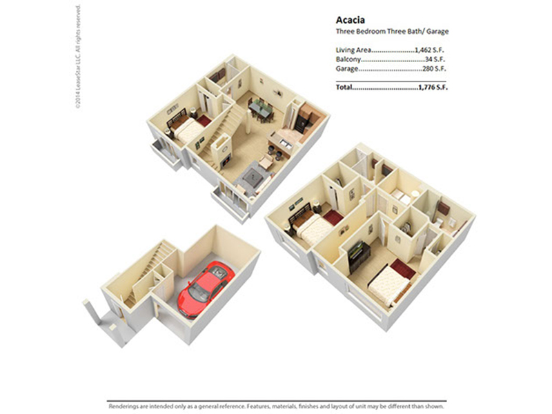 acacia floorplan at River Run at Naperville