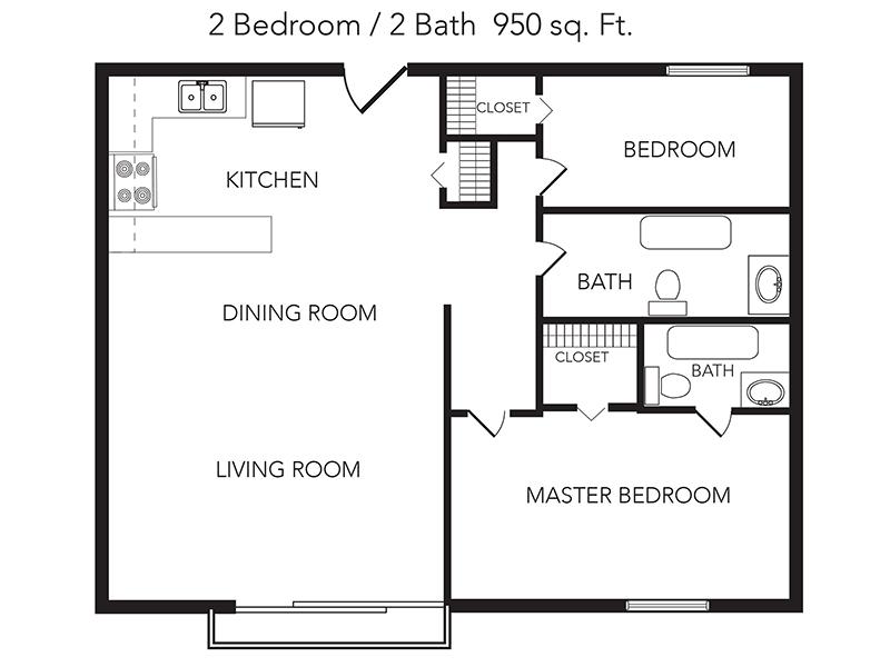 2 Bedroom 2 Bathroom