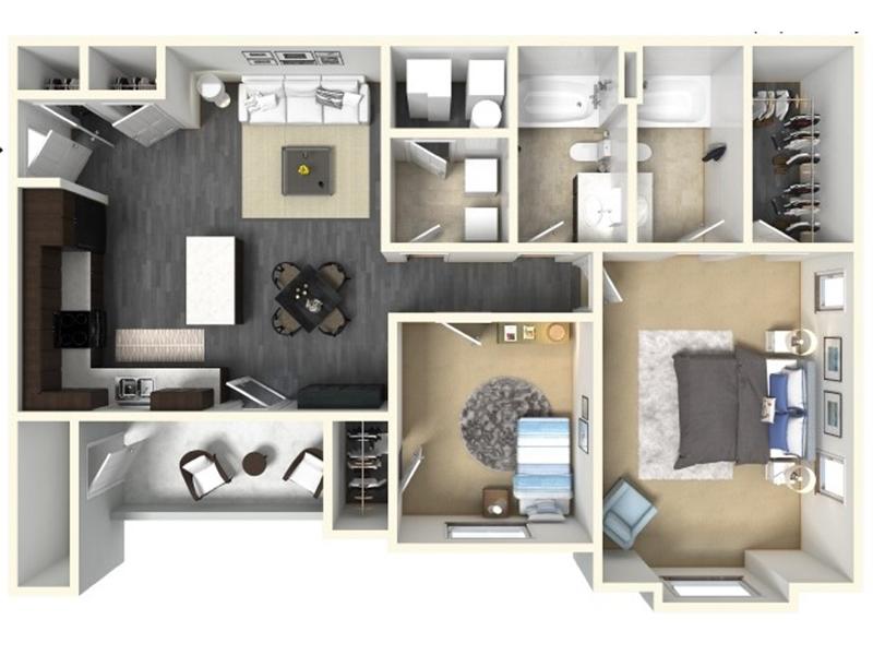 2x2D floorplan at Claradon Village