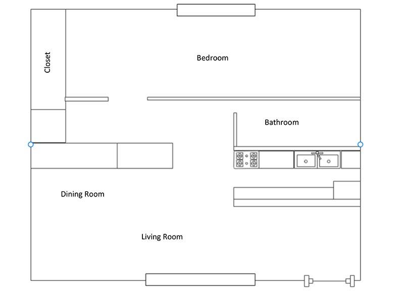 1 Bedroom 1 Bathroom