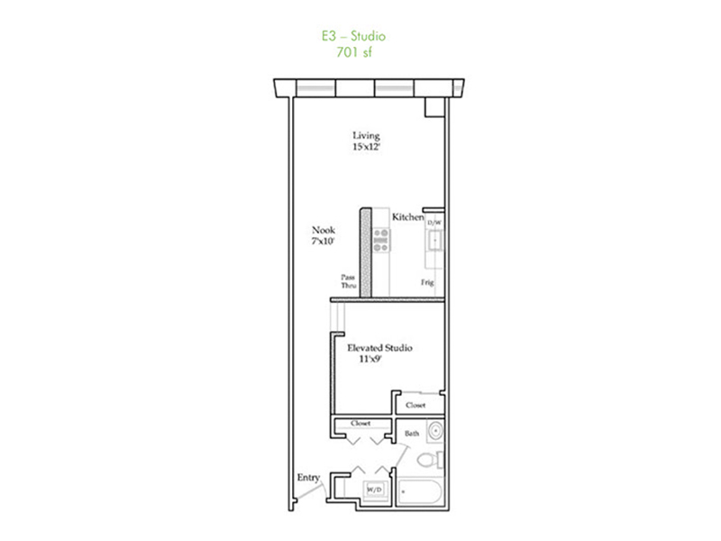 E3-R floorplan at 5th Avenue Station