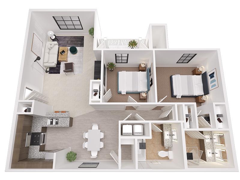 2x2-1094 Upgraded floorplan at Reserve at Stone Hollow