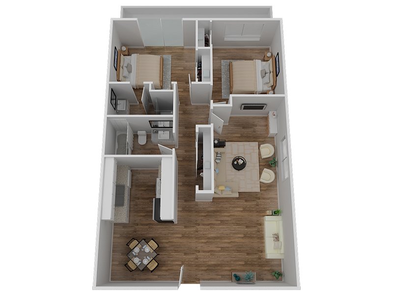 2 BEDROOM 2 BATHROOM