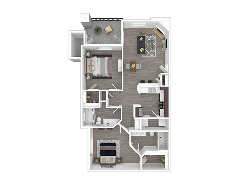 2x2-975- Classic floorplan at Legacy Apartments at Dove Mountain