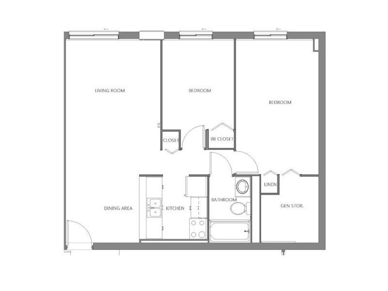 West floorplan at Centennial North