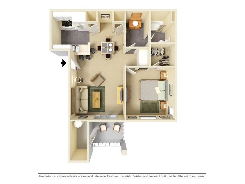 A1-631 floorplan at Hill Country Villas