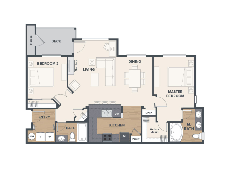 Douglas floorplan at Sunridge Terrace