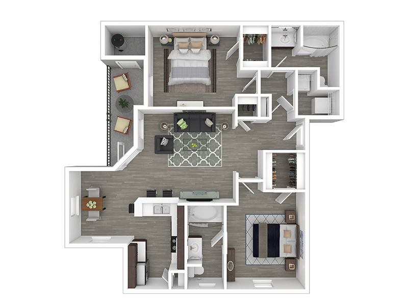 2x2-1035-Full Renovation floorplan at La Ventana