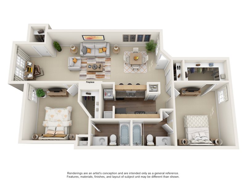 Brookhaven floorplan at Oak Tree Park