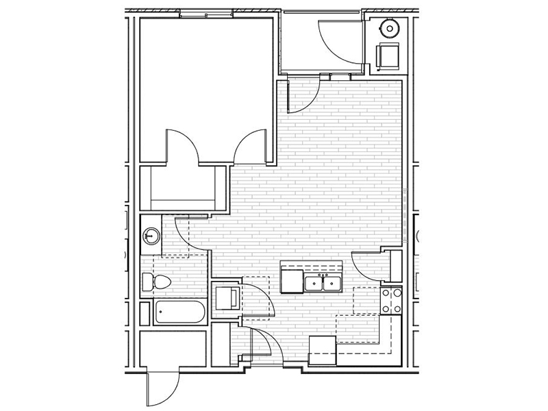 1 Bedroom 1 Bath C1