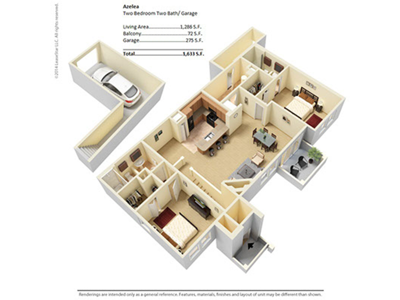 azelea floorplan at River Run at Naperville