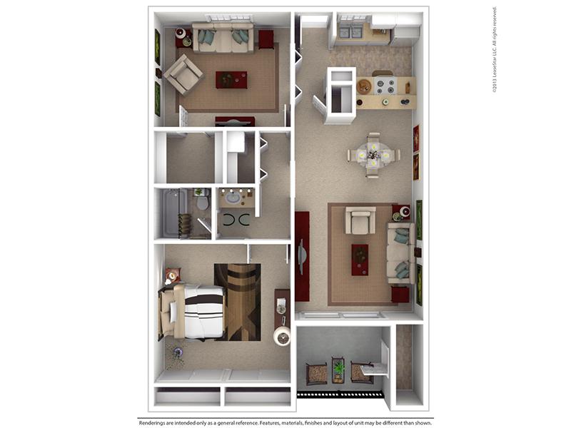 2A Single Level floorplan at Garden Place