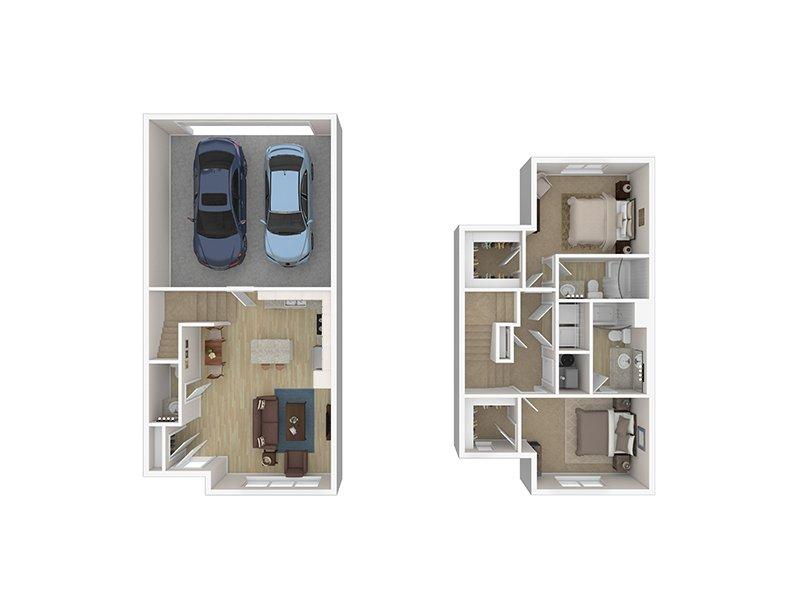 2 Bedroom Townhome