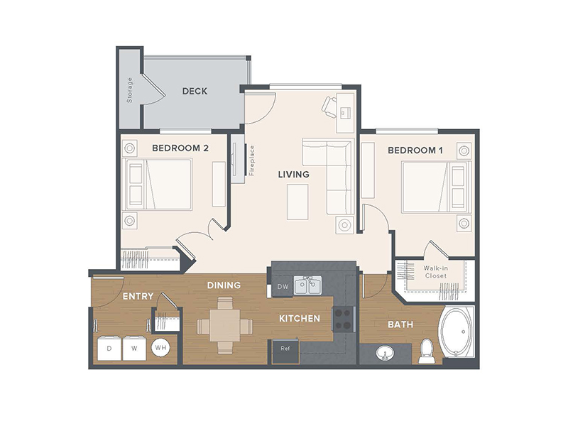 Cascade floorplan at Cedar Falls