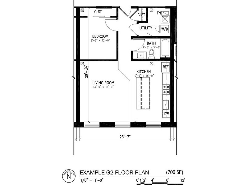 G-2 floorplan at 5th Avenue Station