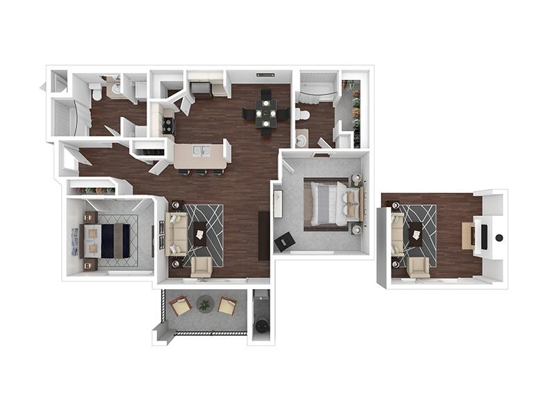 2x2-1183 floorplan at Herriman Towne Center