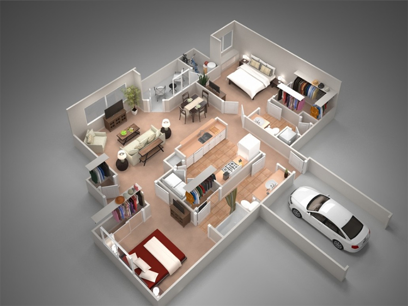 B4 floorplan at Remington Ranch